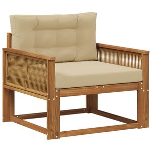 vidaXL Udend&oslash;rs Mellem Sofa Naturfarvet