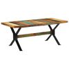 vidaXL spisebord 180x90x73 cm massivt genbrugstr&aelig;