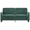 vidaXL 2-personers sofa 140 cm fløjl mørkegrøn