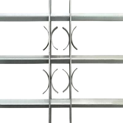 vidaXL gitter til vinduer med 3 tværstænger justerbart 700-1050 mm