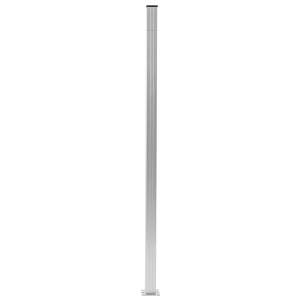 vidaXL hegnsp&aelig;le 3 stk. 185 cm aluminium