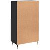 vidaXL Highboard Sort 60 x 36 x 110 cm Konstrueret tr&aelig;