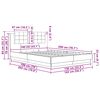 vidaXL Sengestel med hovedg&aelig;rde Sort eg 140 x 200 cm Konstrueret tr&aelig;