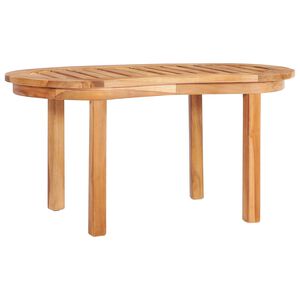 vidaXL sofabord 90 x 50 x 45 cm massivt teaktr&aelig;