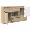 vidaXL Sideboard med skuffe Sonoma eg 100 x 30 x 65,6 Konstrueret tr&aelig;