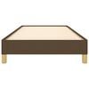vidaXL Sengeramme uden madras M&oslash;rkebrun 80x200 cm Stof