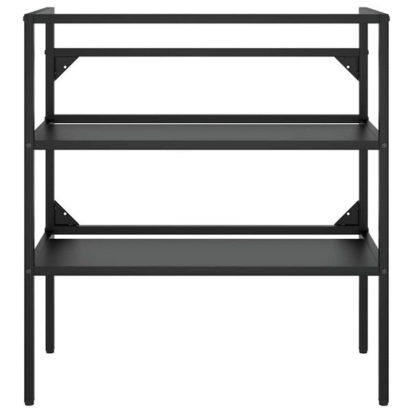 vidaXL badev&aelig;relsesm&oslash;bel til h&aring;ndvask 79x38x83 cm jern sort