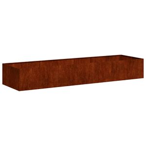 vidaXL plantekasse rustfarvet 280x80x40 cm forvitringsst&aring;l