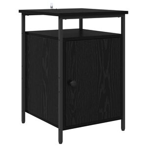vidaXL Natskab Sort eg 40 x 42 x 60cm Konstrueret tr&aelig;