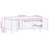 vidaXL Sofabord Brun 100 x 54 x 40 cm Massivt mangotr&aelig;