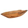 vidaXL Frugtsk&aring;l JEPARA Teakbrun 61 x 21 x 11 cm Massiv Teaktr&aelig;