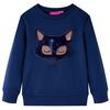 vidaXL Sweatshirt til b&oslash;rn str. 116 marinebl&aring;
