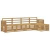 vidaXL Udend&oslash;rs sofagruppe 5 pcs Hvid 257 x 122,5 x 73 cm