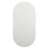 vidaXL spejl med LED-lamper 80x40 cm oval glas