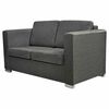 vidaXL topersoners sofa i stof m&oslash;rkegr&aring;