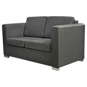 vidaXL topersoners sofa i stof m&oslash;rkegr&aring;