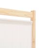 vidaXL 4-panels rumdeler 160 x 170 x 4 cm stof cremefarvet