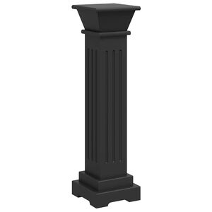 vidaXL klassisk plantestativ 17x17x66 cm MDF firkantet sort