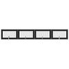 vidaXL Hundehegn med stativer 4 pcs Sort eg 100 x 60 cm