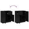vidaXL Sideboards 2 pcs Sort eg 60 x 30 x 70 cm Konstrueret tr&aelig;