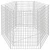 vidaXL sekskantet gabion-h&oslash;jbed 160x134x100 cm