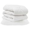 vidaXL Dynebetr&aelig;k S&aelig;t med pude 2 stk. Hvid Microfiber