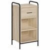 vidaXL Sideboard Sonoma-eg 97 x 33 x 81 cm Konstrueret tr&aelig;
