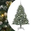 vidaXL Kunstigt juletr&aelig; med stativ Gr&oslash;n 180 cm PVC og plastik og st&aring;l