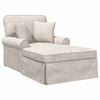 vidaXL Chaise lounge med volant Cremefarvet 157 x 91 x 91 cm ARES