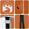 vidaXL Canopy Tent Orange 194 x 194 x 251 cm Stof