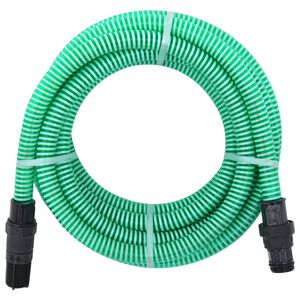 vidaXL sugeslange med messingkoblinger 1" 7 m PVC gr&oslash;n