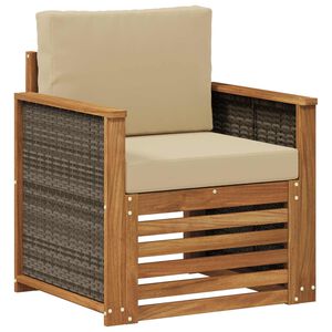 vidaXL Udend&oslash;rs Mellem Sofa Naturfarvet