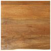 vidaXL bordplade 80x80x3,8 cm naturlig kant massivt mangotr&aelig;