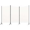 vidaXL 3-panels rumdeler 260x180 cm stof hvid