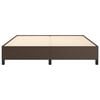 vidaXL sengeramme 160x200 cm kunstlæder brun