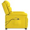 vidaXL l&oslash;ftestol med massagefunktion stof lysegul