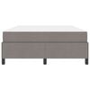 vidaXL Box spring seng Gr&aring;brun 160 x 200 cm Stof