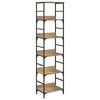 vidaXL Bogreol 5 niveauer 50 x 33 x 188,5 cm Konstrueret tr&aelig;