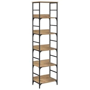vidaXL Bogreol 5 niveauer 50 x 33 x 188,5 cm Konstrueret tr&aelig;