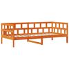 vidaXL daybed med skuffer uden madras 90x200 cm massivt træ gyldenbrun
