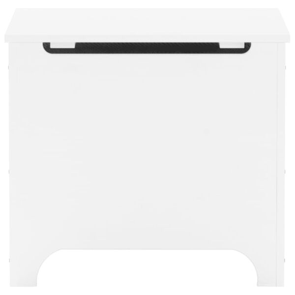 vidaXL opbevaringsboks med l&aring;g RANA 60x49x54 cm massivt fyrretr&aelig; hvid