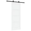 vidaXL Skyded&oslash;r ORKDAL 78 x 202 cm Konstrueret tr&aelig; Hvid og sort