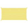 vidaXL Solskygge sejl Gul og Hvid 5 x 2,5 m 100% polyester Oxford