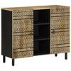 vidaXL sk&aelig;nk 90x33,5x75 cm massivt ru mangotr&aelig;