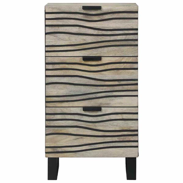 vidaXL Medieopbevaringsskabe & -reoler Hvid og sort 40 x 33 x 75 cm