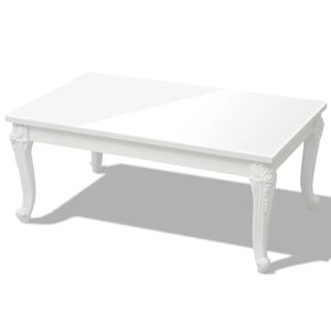 vidaXL sofabord 100 x 60 x 42 cm h&oslash;jglans hvid