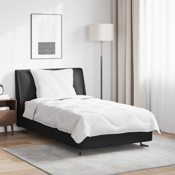 vidaXL Sommer dyne med pude 2 pcs Hvid Microfiber