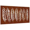 vidaXL udend&oslash;rs v&aelig;gdekoration 105x55 cm bladdesign cortenst&aring;l