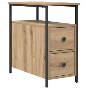 vidaXL Natskab artisan eg 30 x 60 x 60 cm Konstrueret tr&aelig;