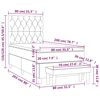 vidaXL kontinentalseng med madras 80x200 cm stof sort